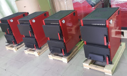 Котел твердотопливный URAGAN 10 с плитой